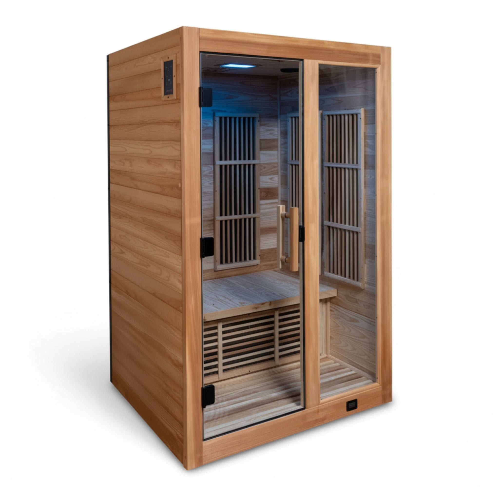 Backyard Discovery Rylan 2-Person Cedar Sauna: Infrared & Red Light Therapy